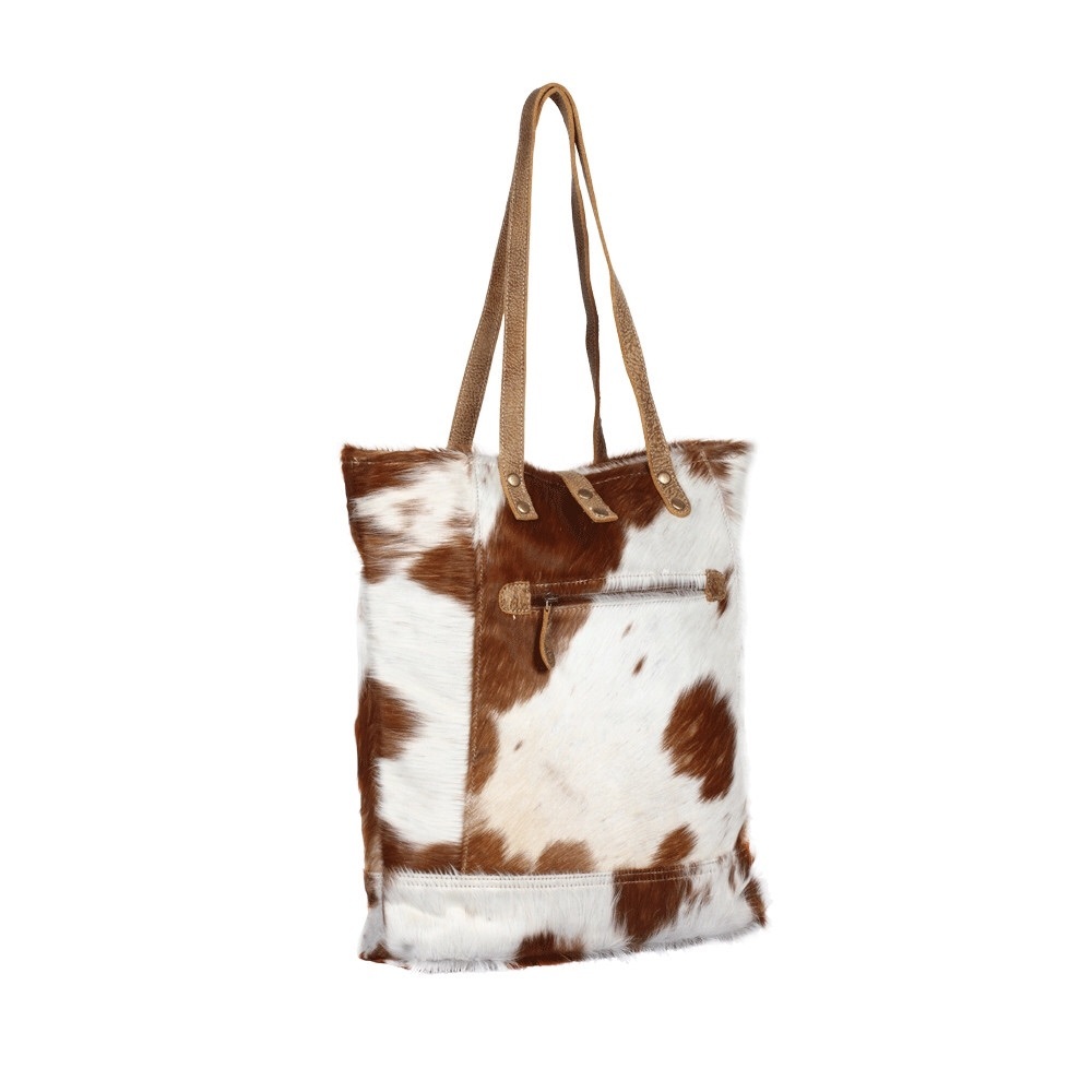 MYRA BAG CHESTNUT HAIR ON TOTE BAG - Picture 3 of 3
